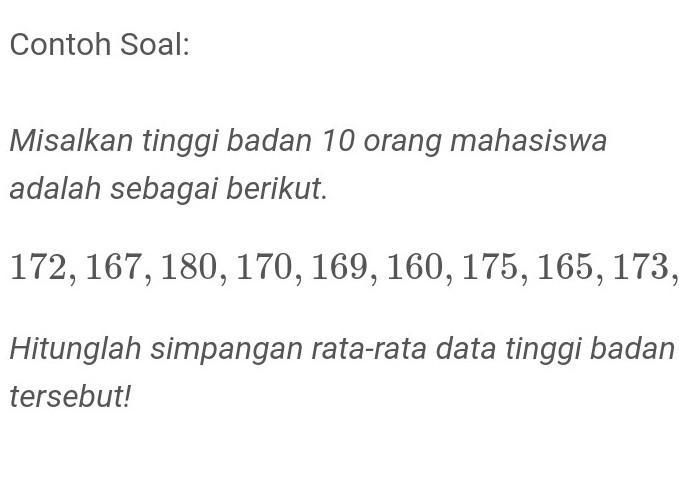 Detail Contoh Soal Rata Rata Nomer 16