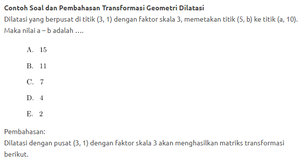 Detail Contoh Soal Refleksi Matematika Kelas 11 Nomer 41