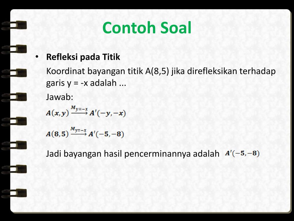 Detail Contoh Soal Refleksi Matematika Kelas 11 Nomer 6