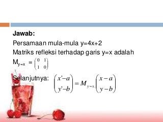 Detail Contoh Soal Refleksi Matematika Kelas 11 Nomer 52