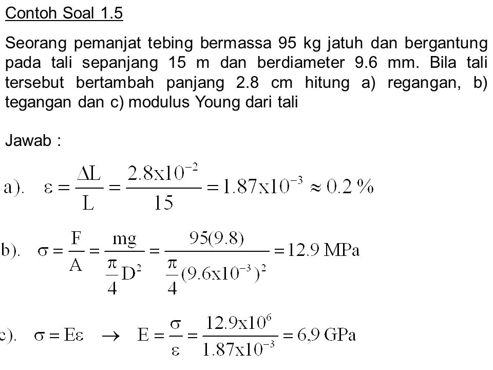 Detail Contoh Soal Regangan Nomer 10