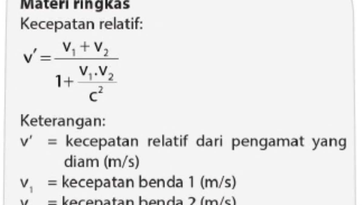 Detail Contoh Soal Relativitas Nomer 19