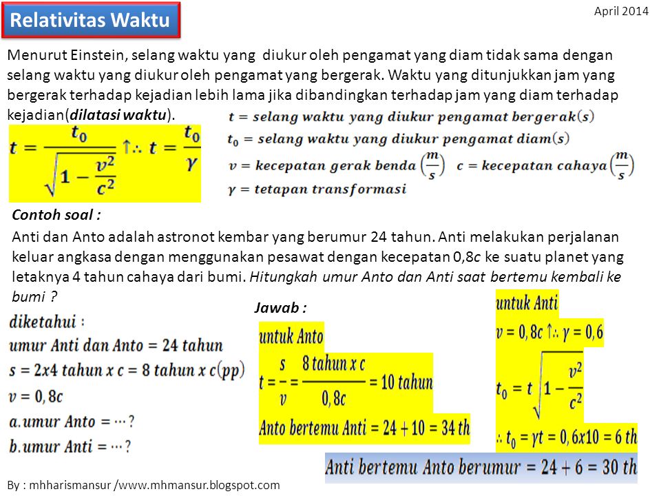 Detail Contoh Soal Relativitas Nomer 23