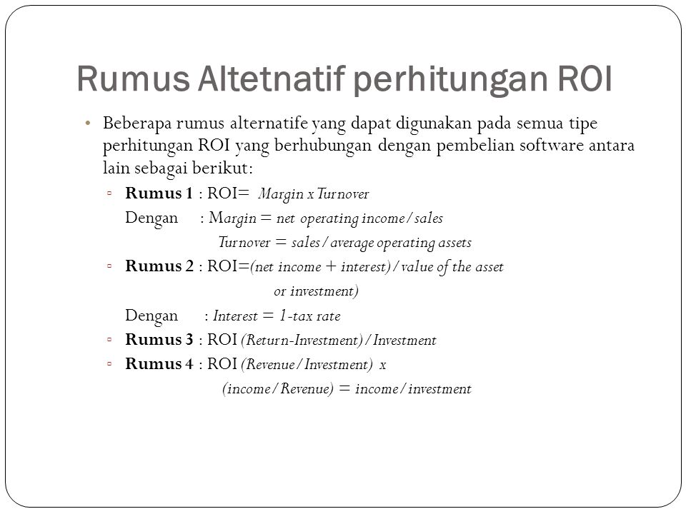 Detail Contoh Soal Roi Dan Penyelesaiannya Nomer 16