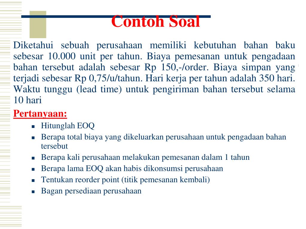 Detail Contoh Soal Safety Stock Nomer 35
