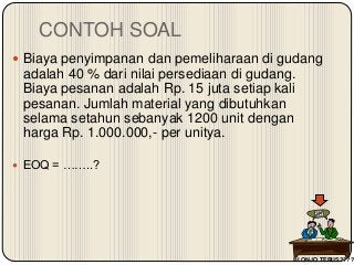 Detail Contoh Soal Safety Stock Nomer 9