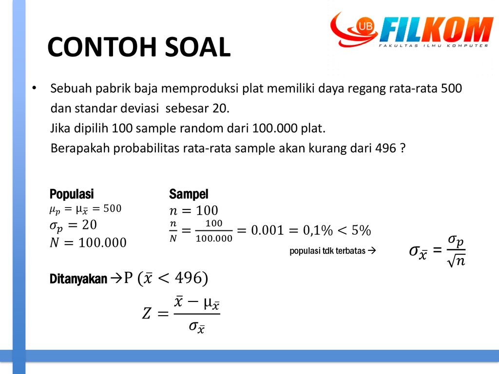 Detail Contoh Soal Sampel Nomer 2