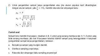 Detail Contoh Soal Sampel Nomer 19