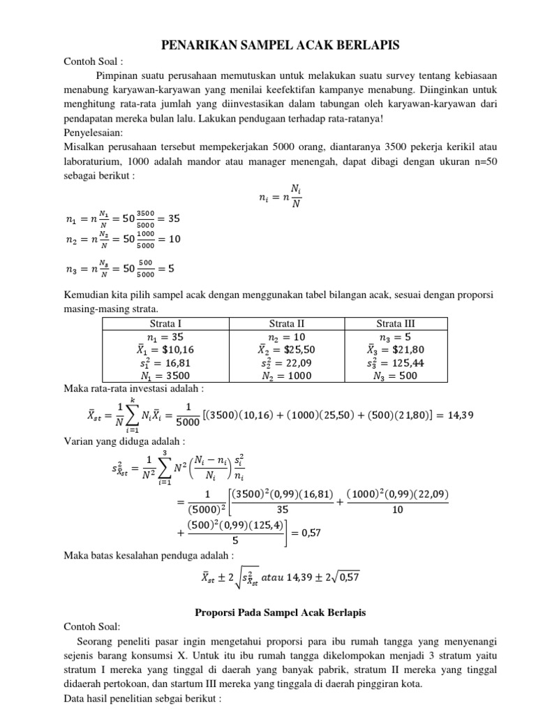 Detail Contoh Soal Sampel Nomer 28