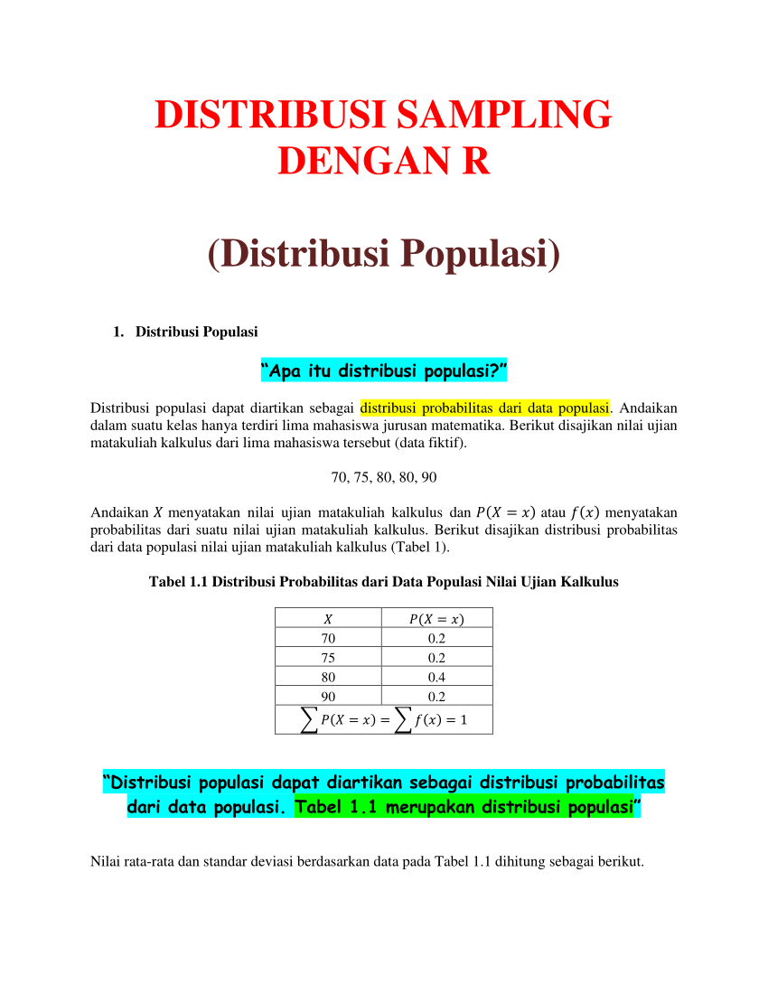 Detail Contoh Soal Sampel Nomer 6