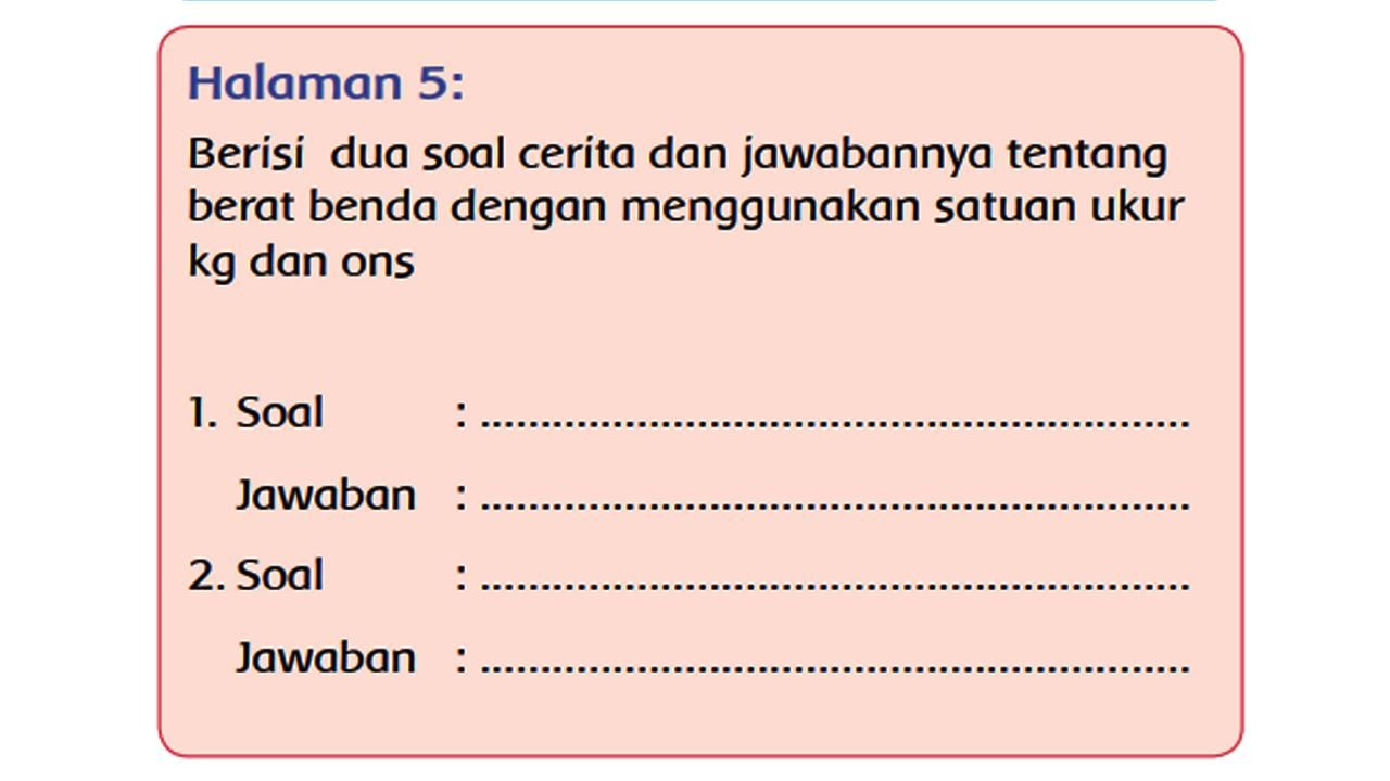 Detail Contoh Soal Satuan Berat Nomer 43