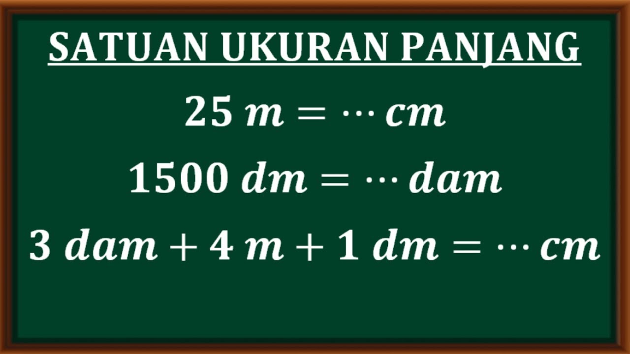 Detail Contoh Soal Satuan Panjang Nomer 2