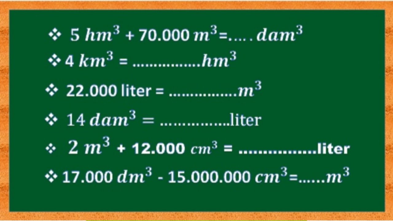 Detail Contoh Soal Satuan Volume Nomer 4