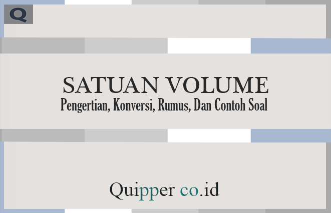 Detail Contoh Soal Satuan Volume Nomer 45