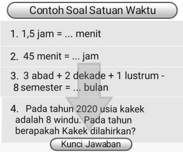 Detail Contoh Soal Satuan Waktu Nomer 45