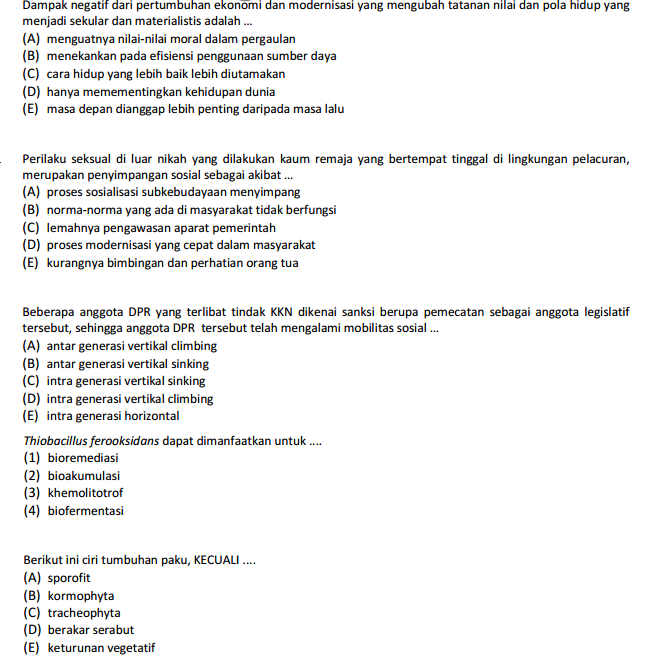 Detail Contoh Soal Sbmptn Nomer 6