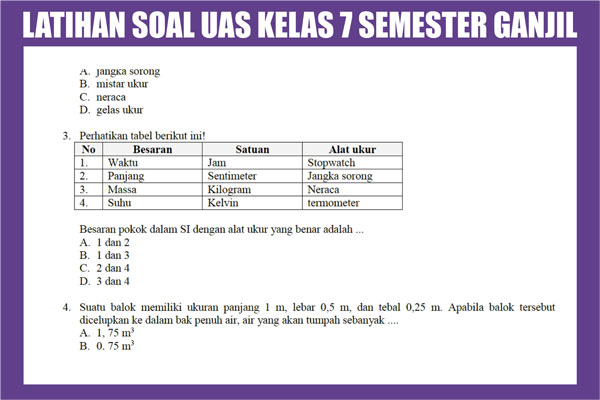 Detail Contoh Soal Semester Nomer 37