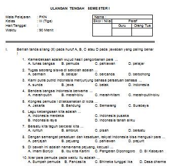 Detail Contoh Soal Semester Nomer 38