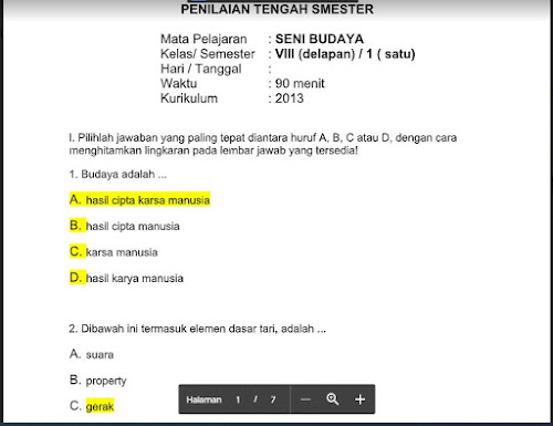 Detail Contoh Soal Seni Budaya Kelas 10 Nomer 51