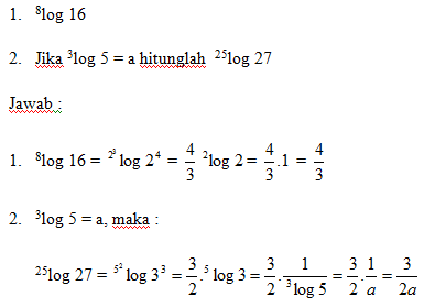 Detail Contoh Soal Sifat Logaritma Nomer 44