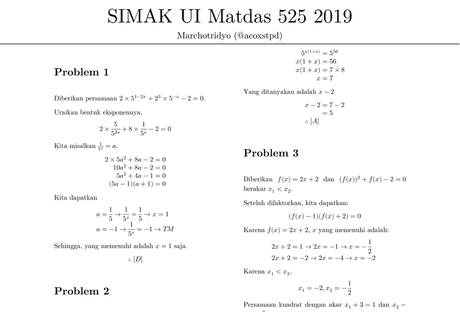 Detail Contoh Soal Simak Ui Nomer 32