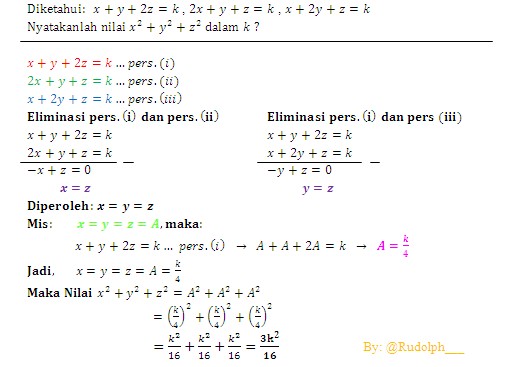 Detail Contoh Soal Sistem Persamaan Linear Nomer 46