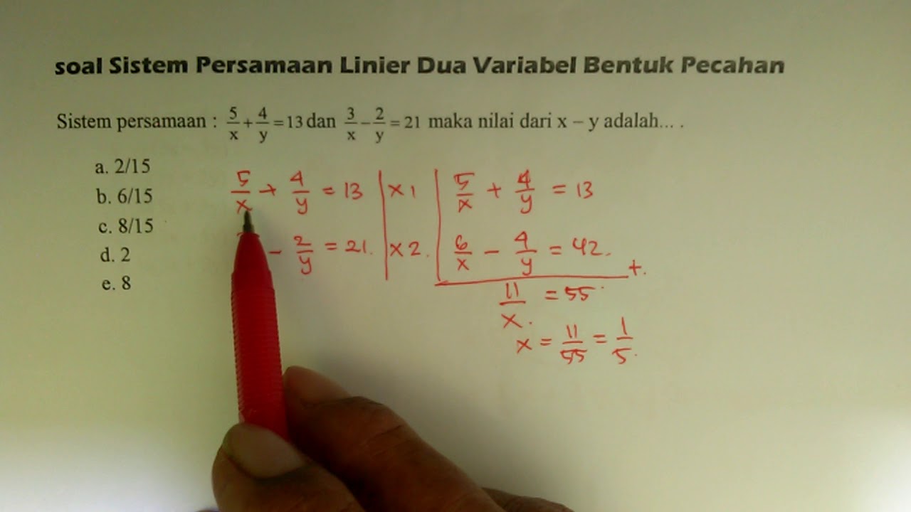 Detail Contoh Soal Sistem Persamaan Linear Nomer 48