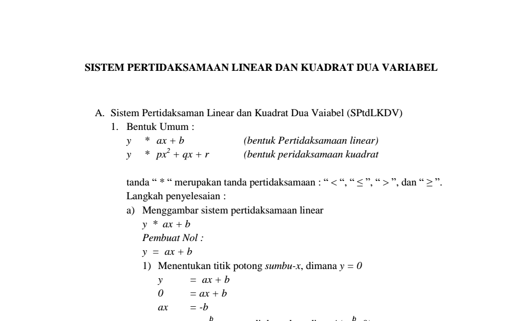 Detail Contoh Soal Sistem Persamaan Linear Nomer 51