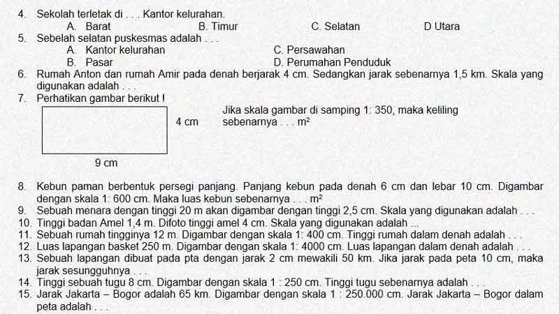 Detail Contoh Soal Skala Nomer 19