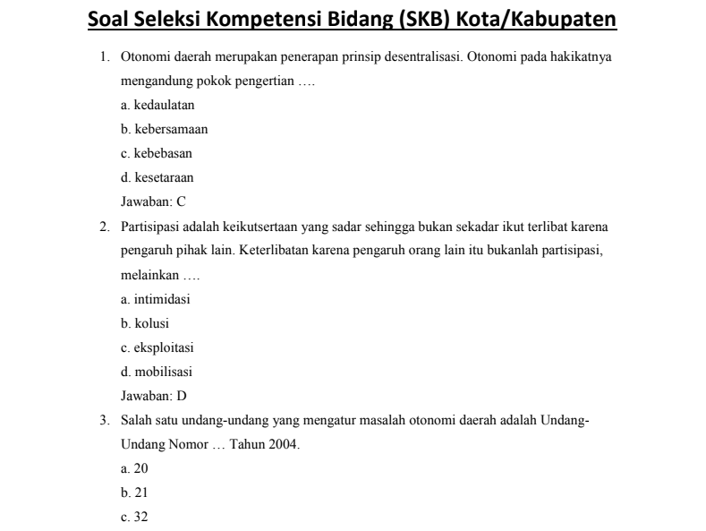 Detail Contoh Soal Skb Cpns Nomer 12