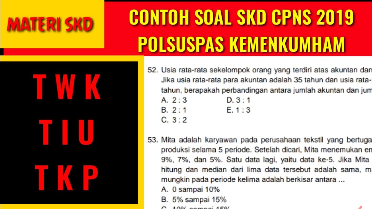 Download Contoh Soal Skb Cpns 2019 Nomer 56