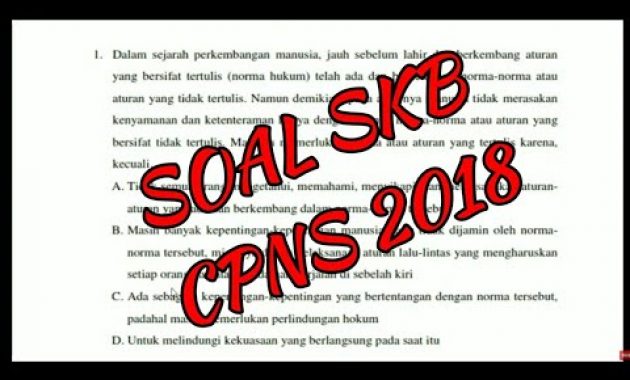 Detail Contoh Soal Skb Cpns Nomer 36