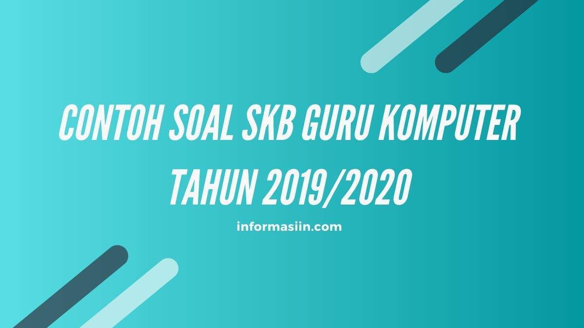 Detail Contoh Soal Skb Guru Nomer 60