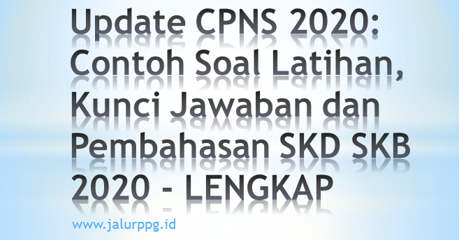 Detail Contoh Soal Skd Nomer 20