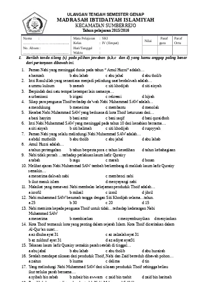 Detail Contoh Soal Ski Nomer 13