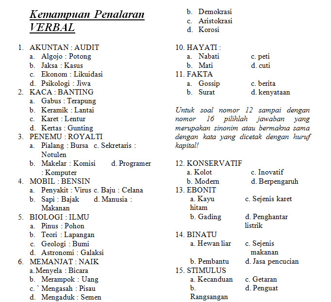 Detail Contoh Soal Smart Gma Verbal Bca Nomer 20