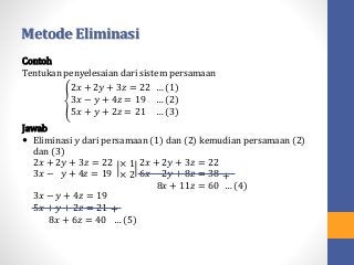 Detail Contoh Soal Spltv Metode Eliminasi Nomer 46