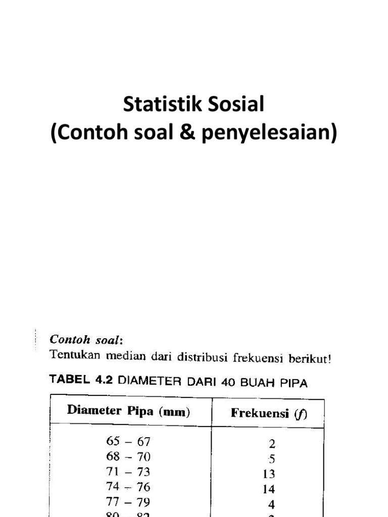 Detail Contoh Soal Statistik Ekonomi Nomer 15