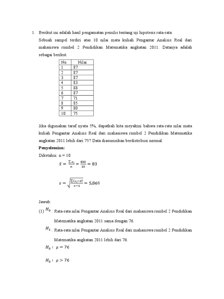 Detail Contoh Soal Statistika Nomer 13