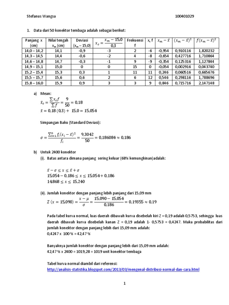 Detail Contoh Soal Statistika Nomer 45