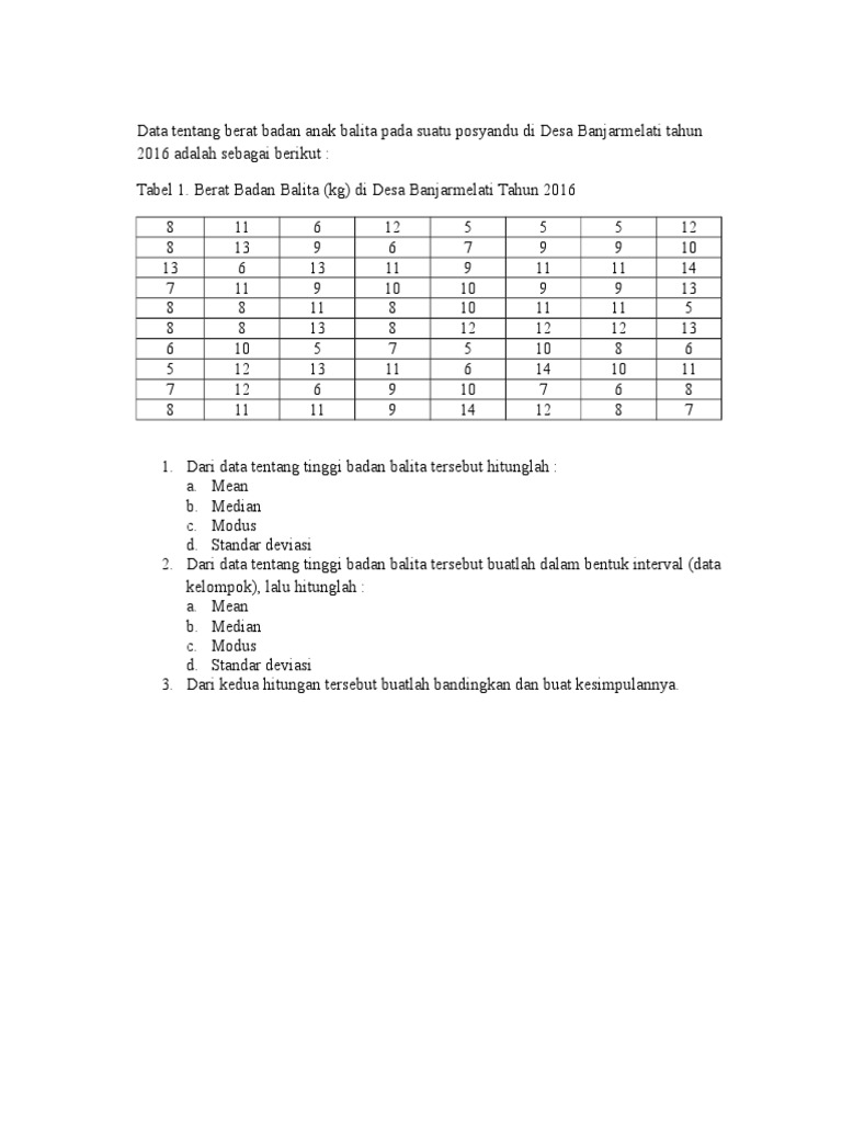 Detail Contoh Soal Statistika Nomer 50