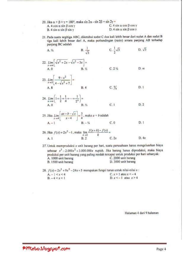 Detail Contoh Soal Stis Nomer 7