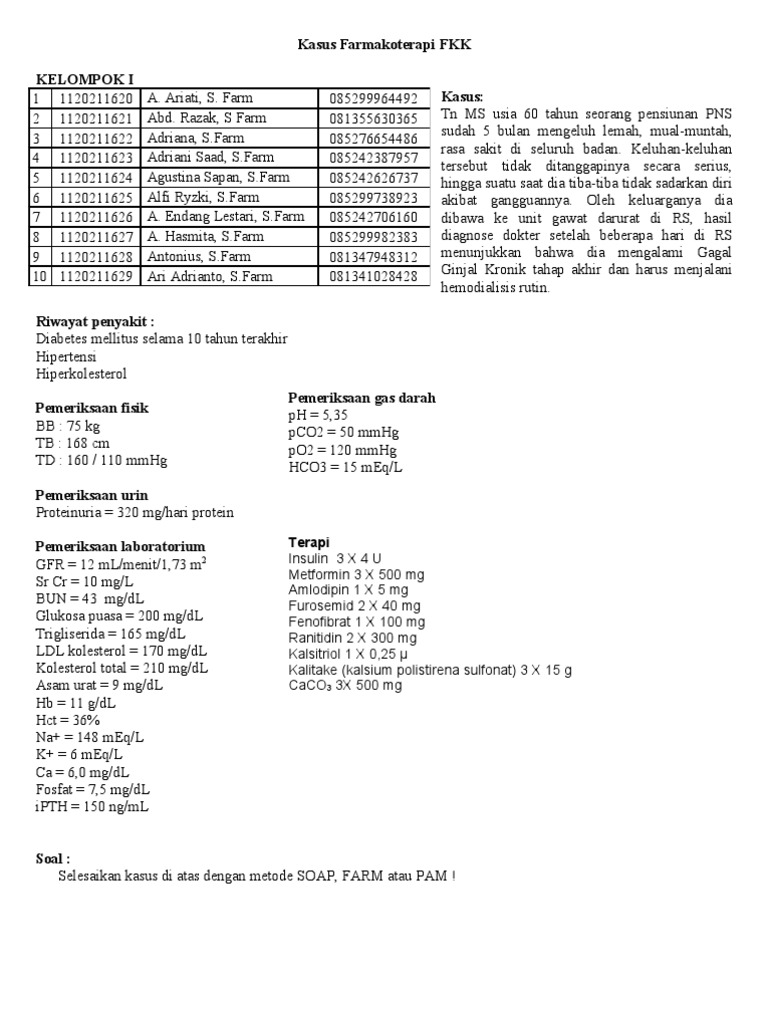 Detail Contoh Soal Studi Kasus Nomer 34