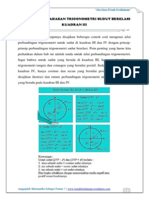 Detail Contoh Soal Sudut Berelasi Nomer 11