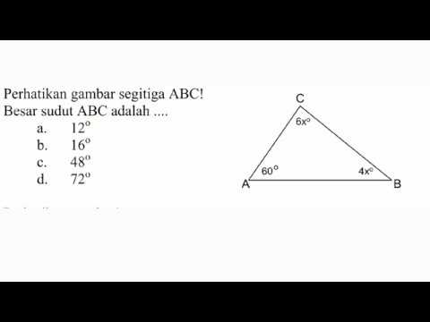 Detail Contoh Soal Sudut Segitiga Nomer 12