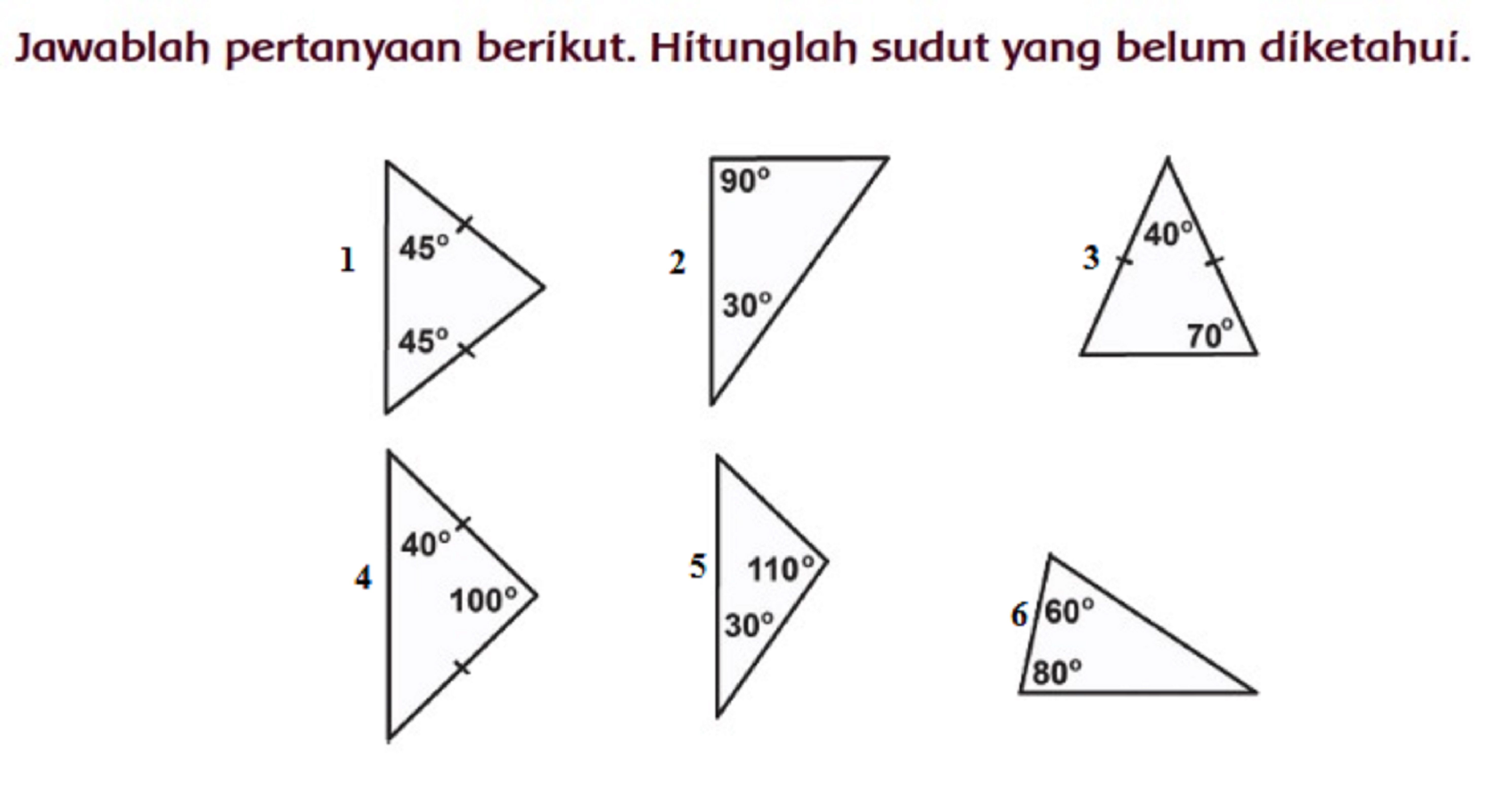 Detail Contoh Soal Sudut Segitiga Nomer 33