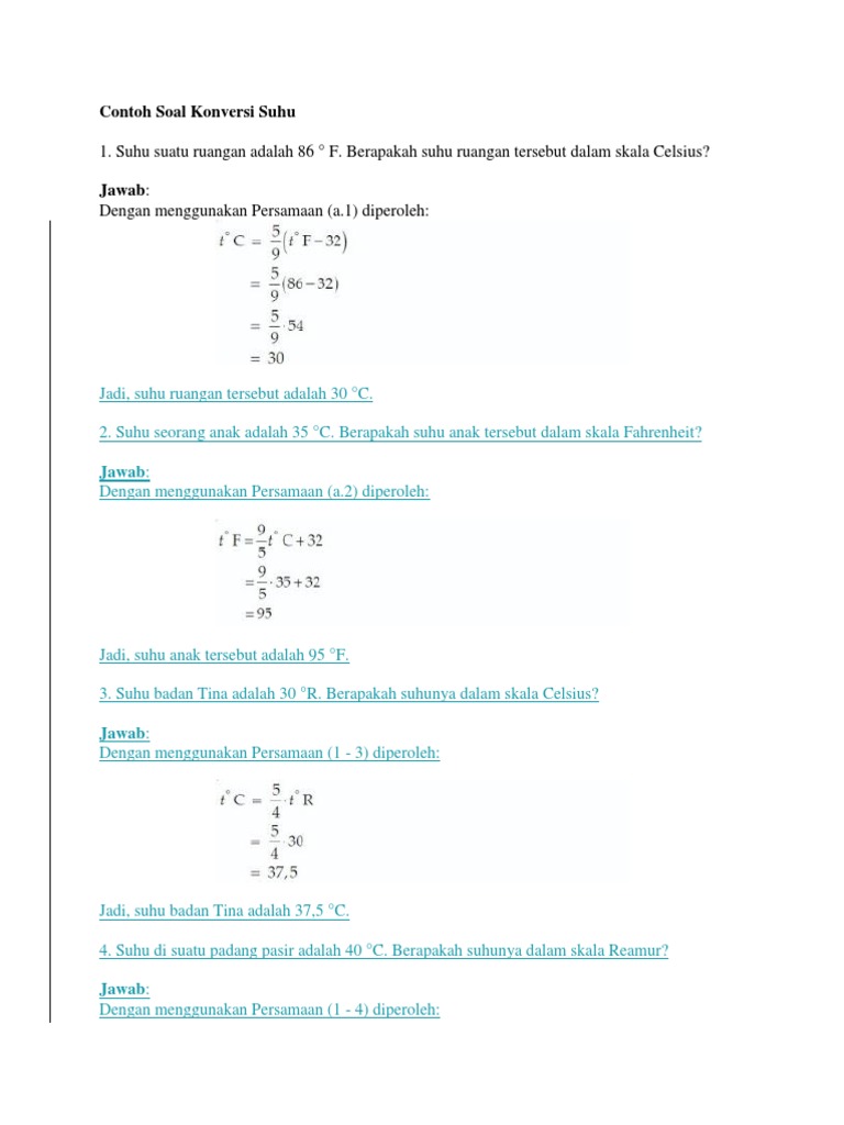 Detail Contoh Soal Suhu Nomer 32