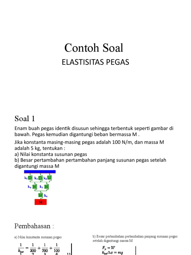 Detail Contoh Soal Susunan Pegas Nomer 50