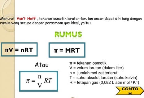 Detail Contoh Soal Tekanan Osmosis Nomer 16