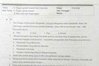 Detail Contoh Soal Tema 1 Kelas 5 Nomer 37